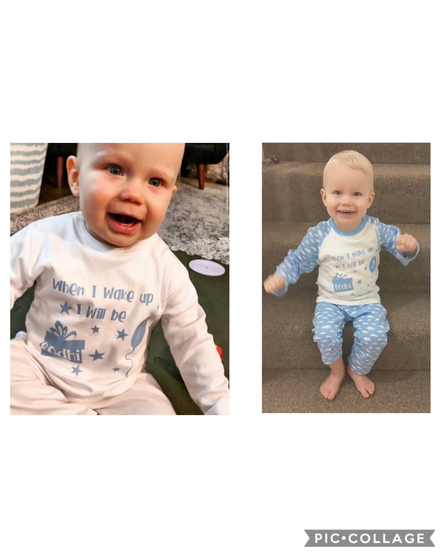 First birthday pjs when I wake up I will be 1 pyjamas Etsy