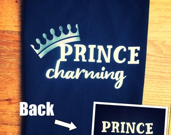 Prince Charming tshirt, boys prince tshirt, personalised boys prince tshirt, prince boys tshirt - boys birthday tshirt