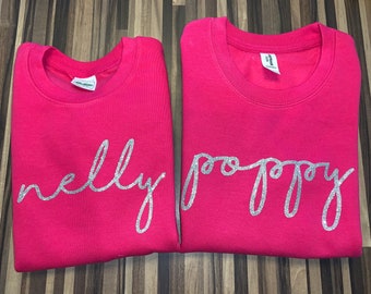 Felpa con nome - maglione personalizzato - maglione per bambini con nome - felpa con nome per bambini