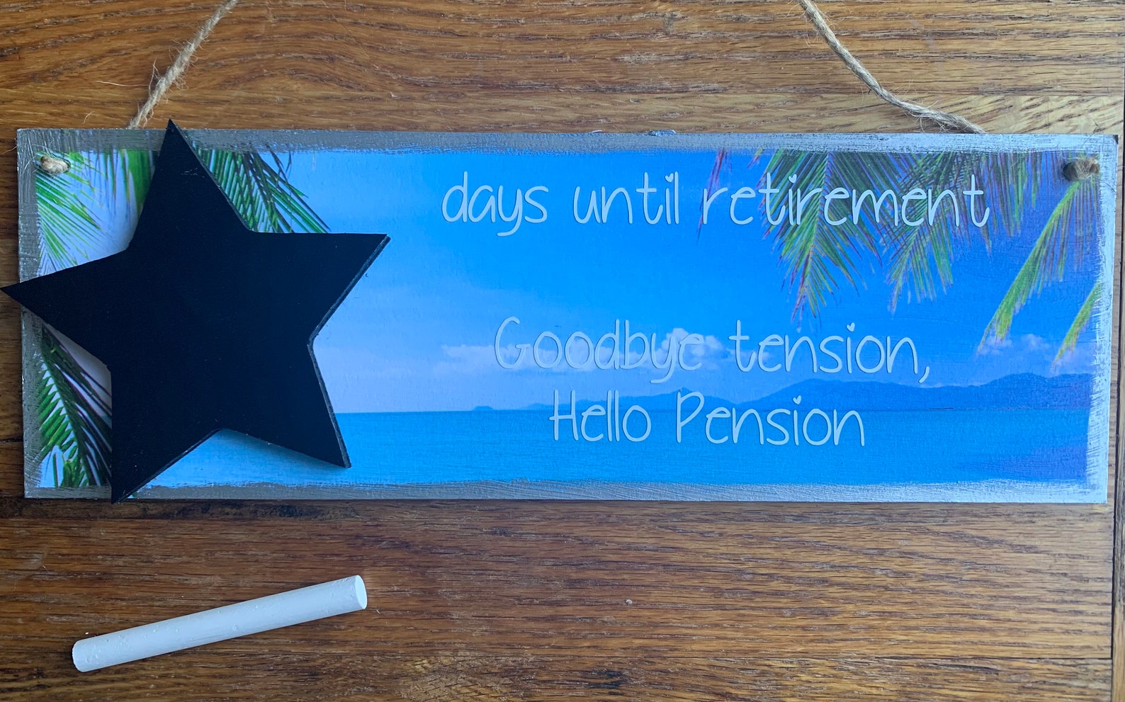 Retirement Countdown Plaque Pension Countdown Retirement Etsy