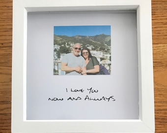 Loved ones handwriting frame - memorial frame - remembrance gift - loved ones memorial piece - mourning- Christmas gift