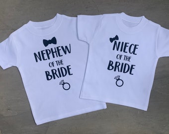 Relative of the groom bride - niece nephew of the groom - nephew of the bride - wedding tops - cousin - son - grandson - niece - kids