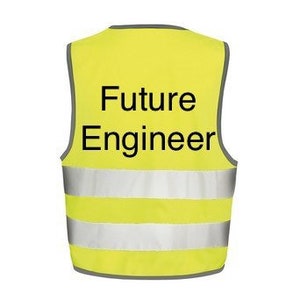 Kids high vis vest construction kids fancy dress construction costume image 3