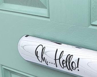 Letterbox vinyl - letterbox label - front door sticker vinyl label - home decor - personalised letter box