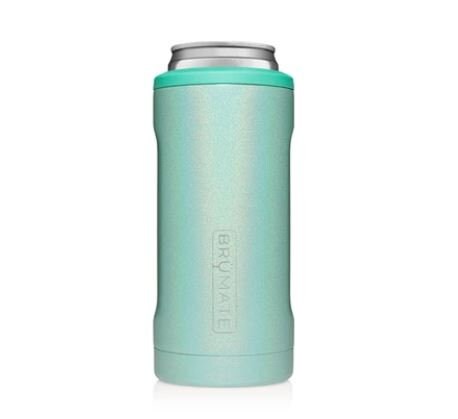 Personalized ENGRAVED BRUMATE SLIM - Glitter Aqua Fast Shipping - wit…