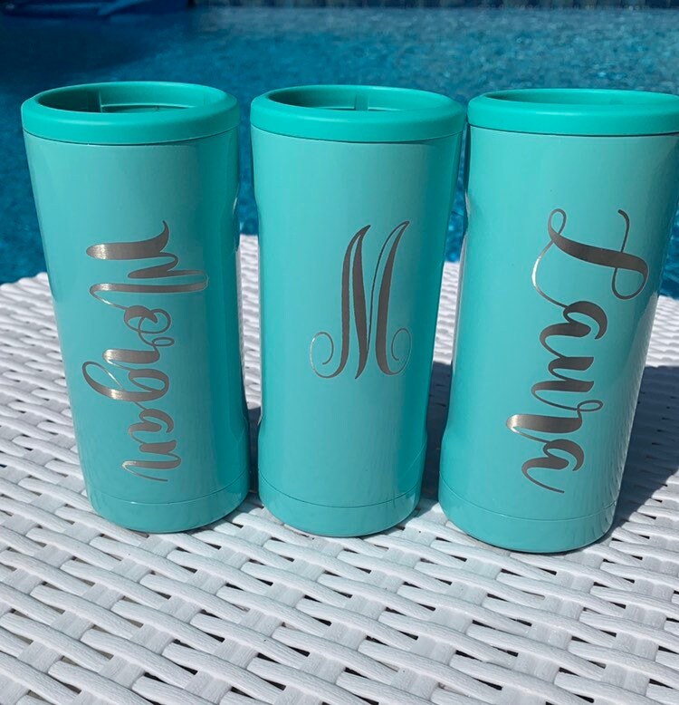 Brumate Slim - FREE Name/Monogram Engraving - Aqua