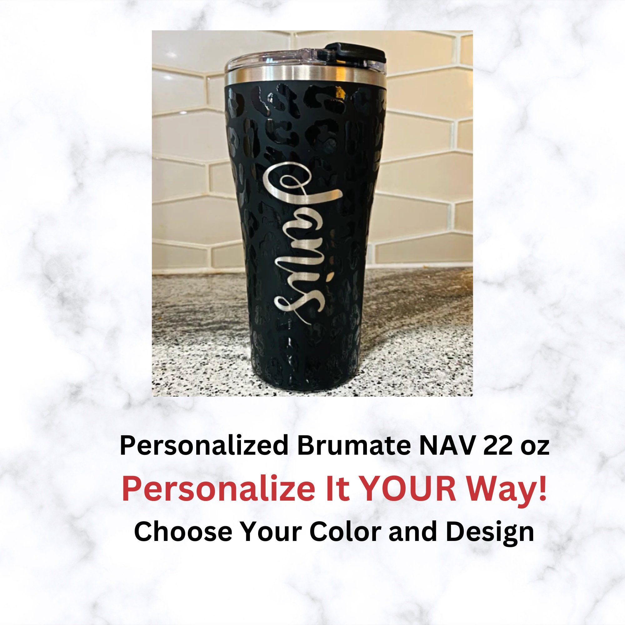 FREE Name Engraving Personalized Brumate Toddy 22 Oz Choose Your