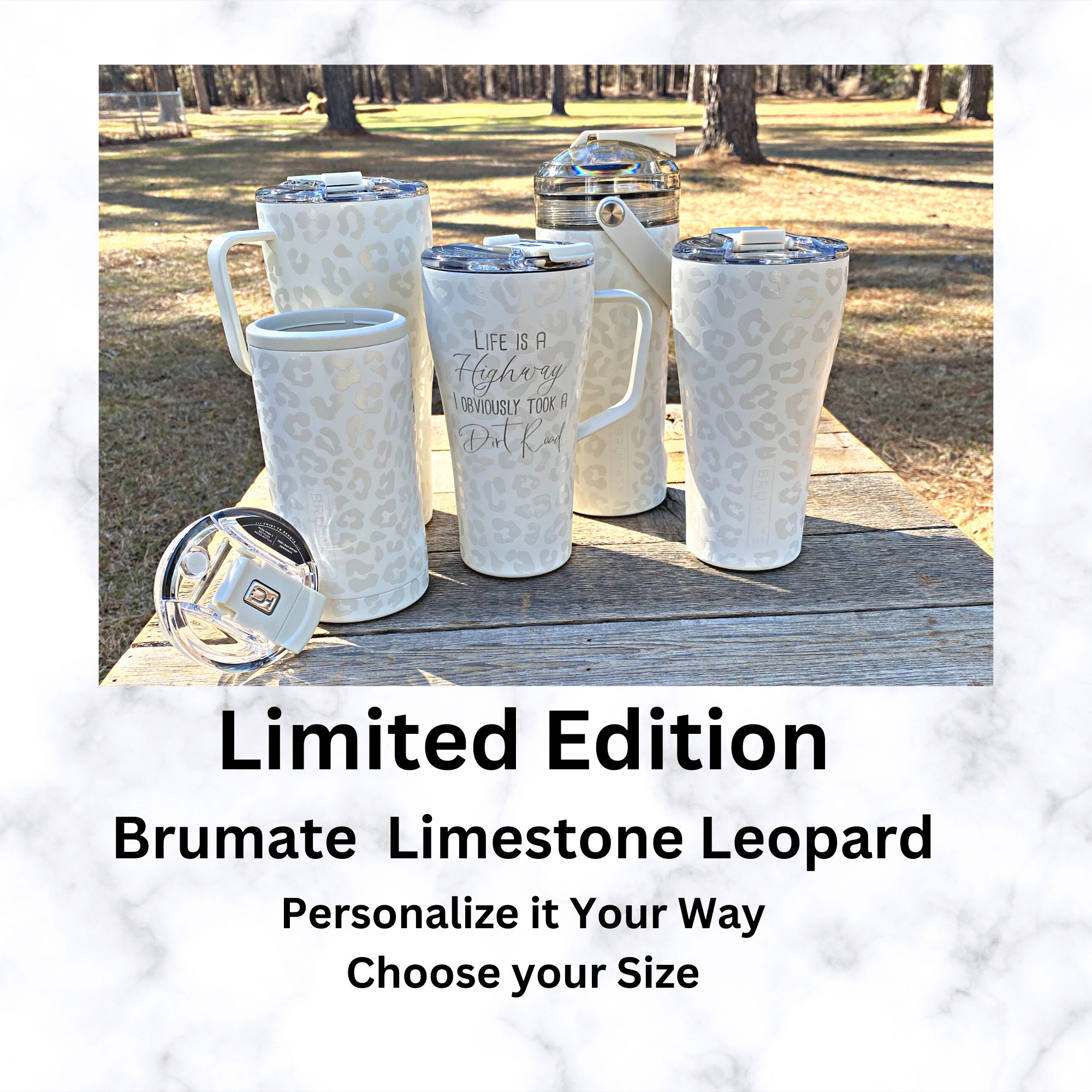 Era 40oz Tumbler in Limestone Leopard by Brumate – Lemons and