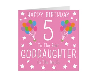 Goddaughter 2nd Birthday Card Etsy Goddaughter 2nd Birthday Card Etsy