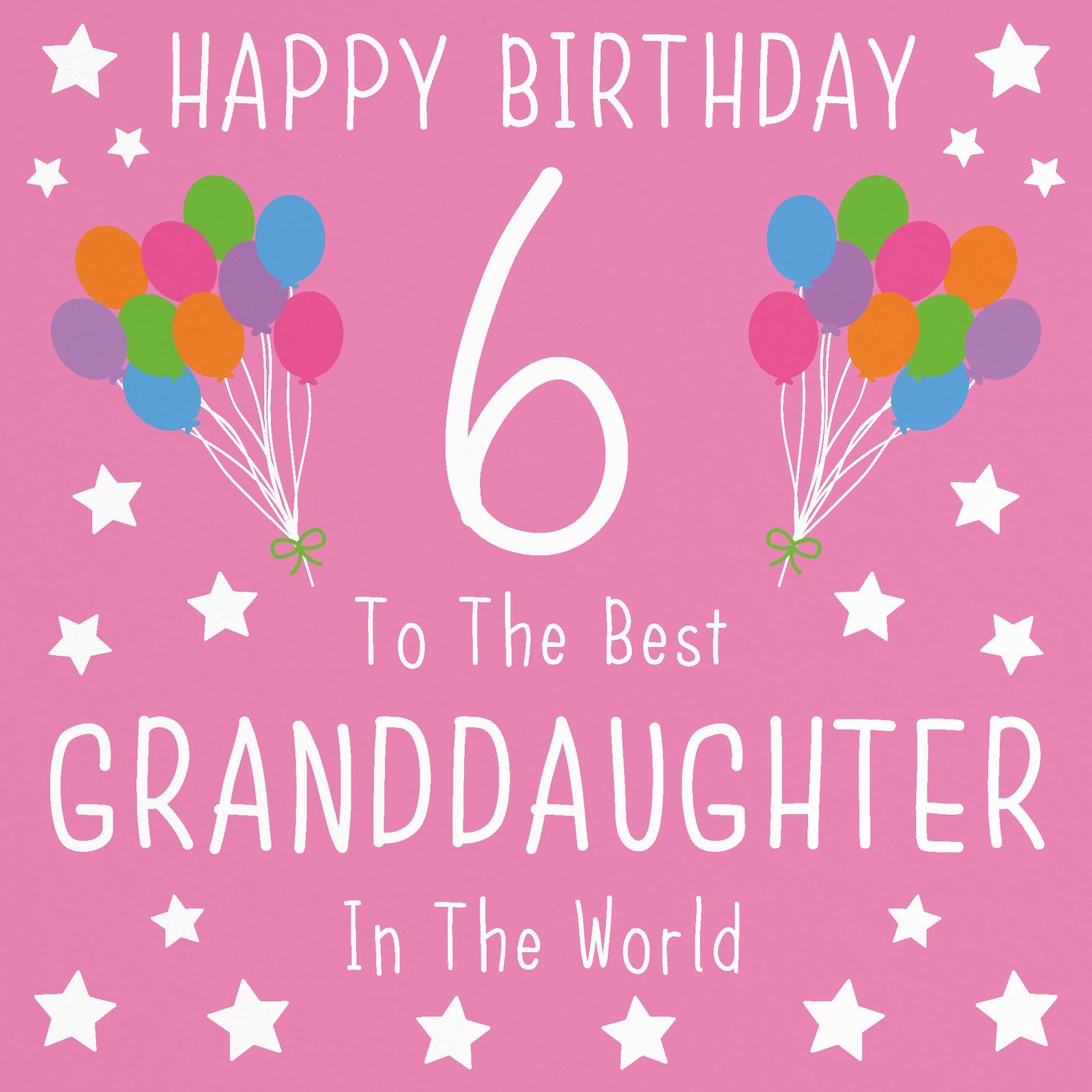 Granddaughter 6th Birthday Card Happy Birthday 6 To The Etsy granddaughter-6th-birthday-card-happy-birthday-6-to-the-etsy