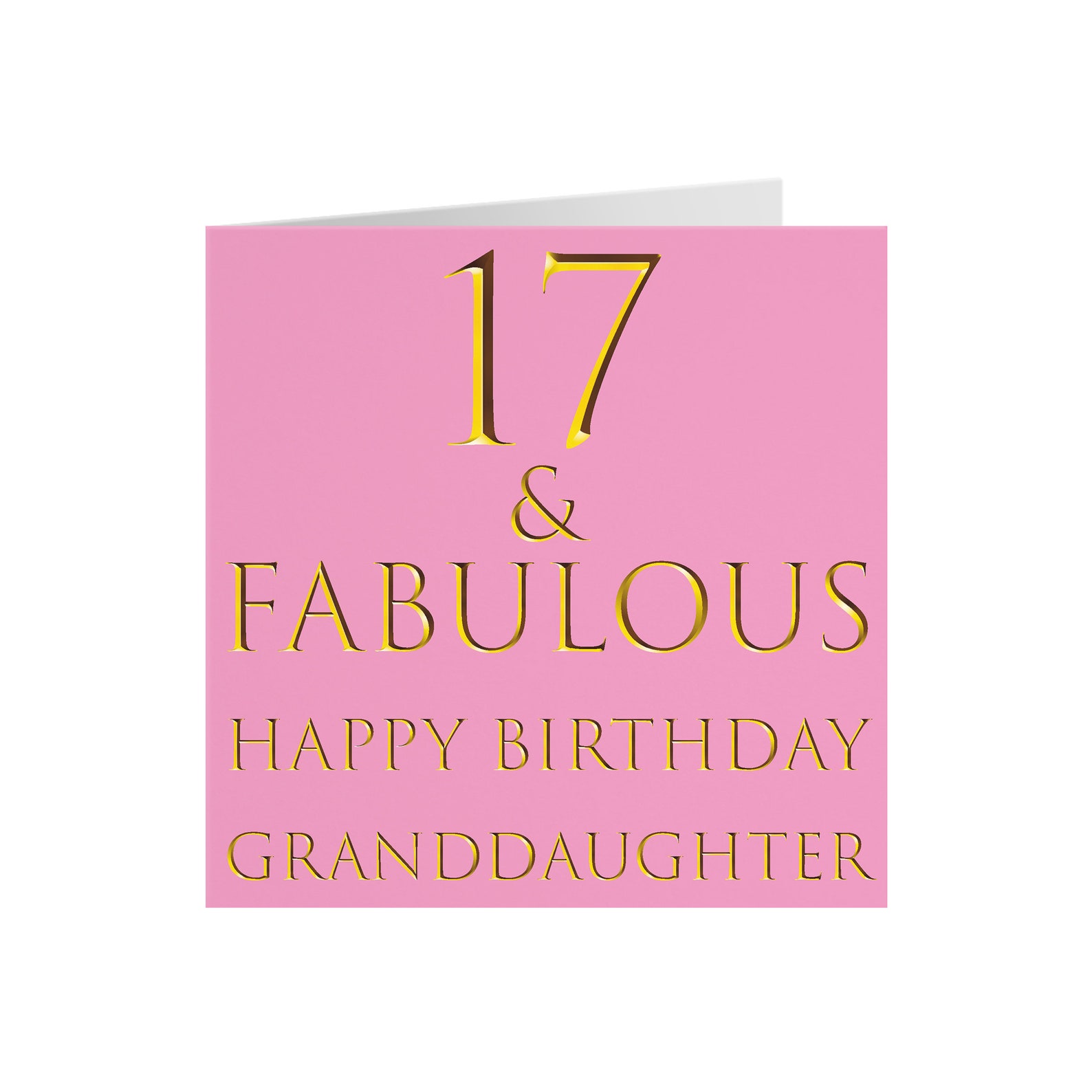 granddaughter 17th birthday card