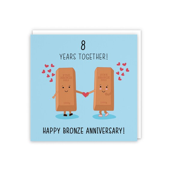 8th ANNIVERSARY　ANNIVERSARY THANKS FAIR 8th Wedding Anniversary Card - Bronze Anniversary - Iconic