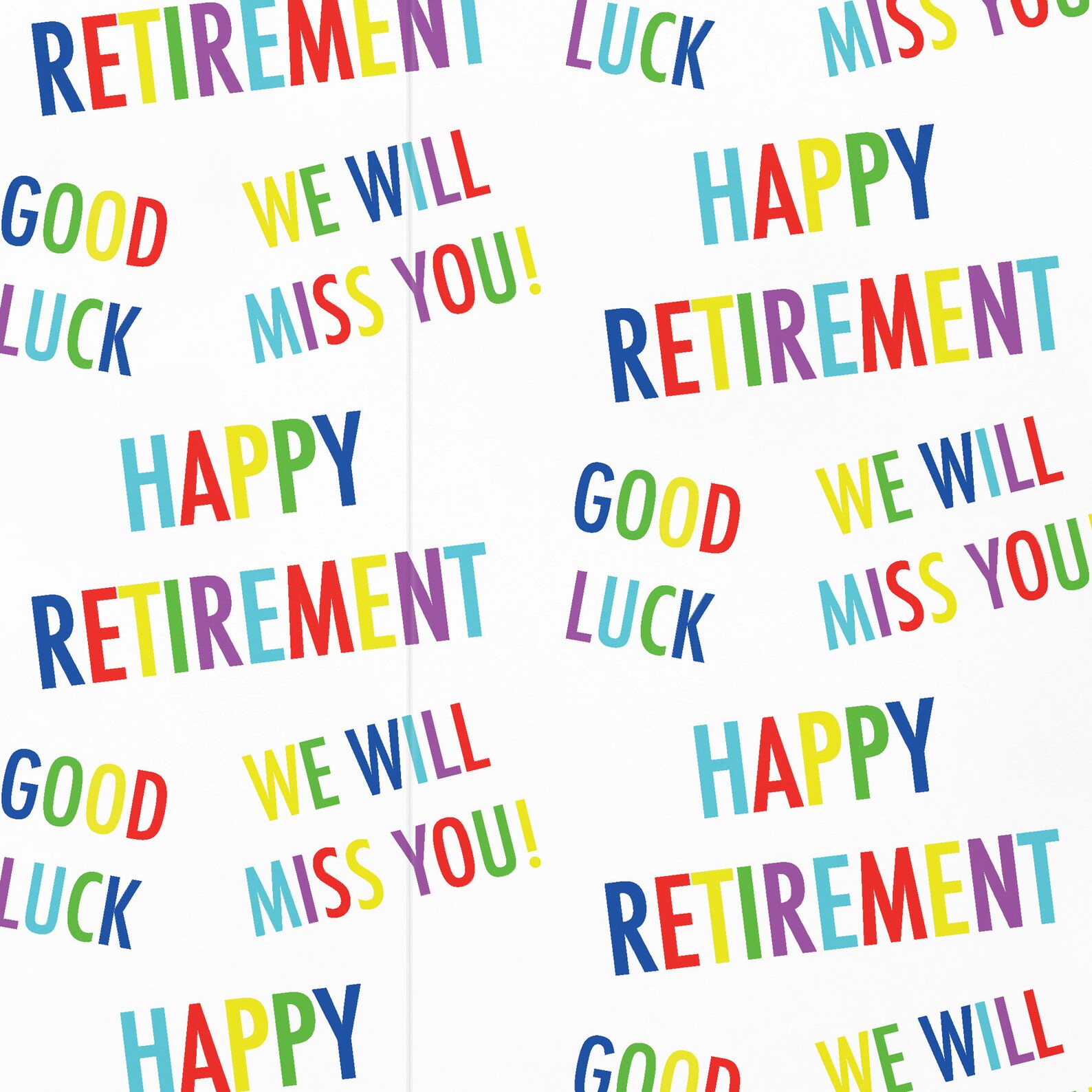 Retirement Gift Wrapping Paper and Gift Tags Happy Etsy UK