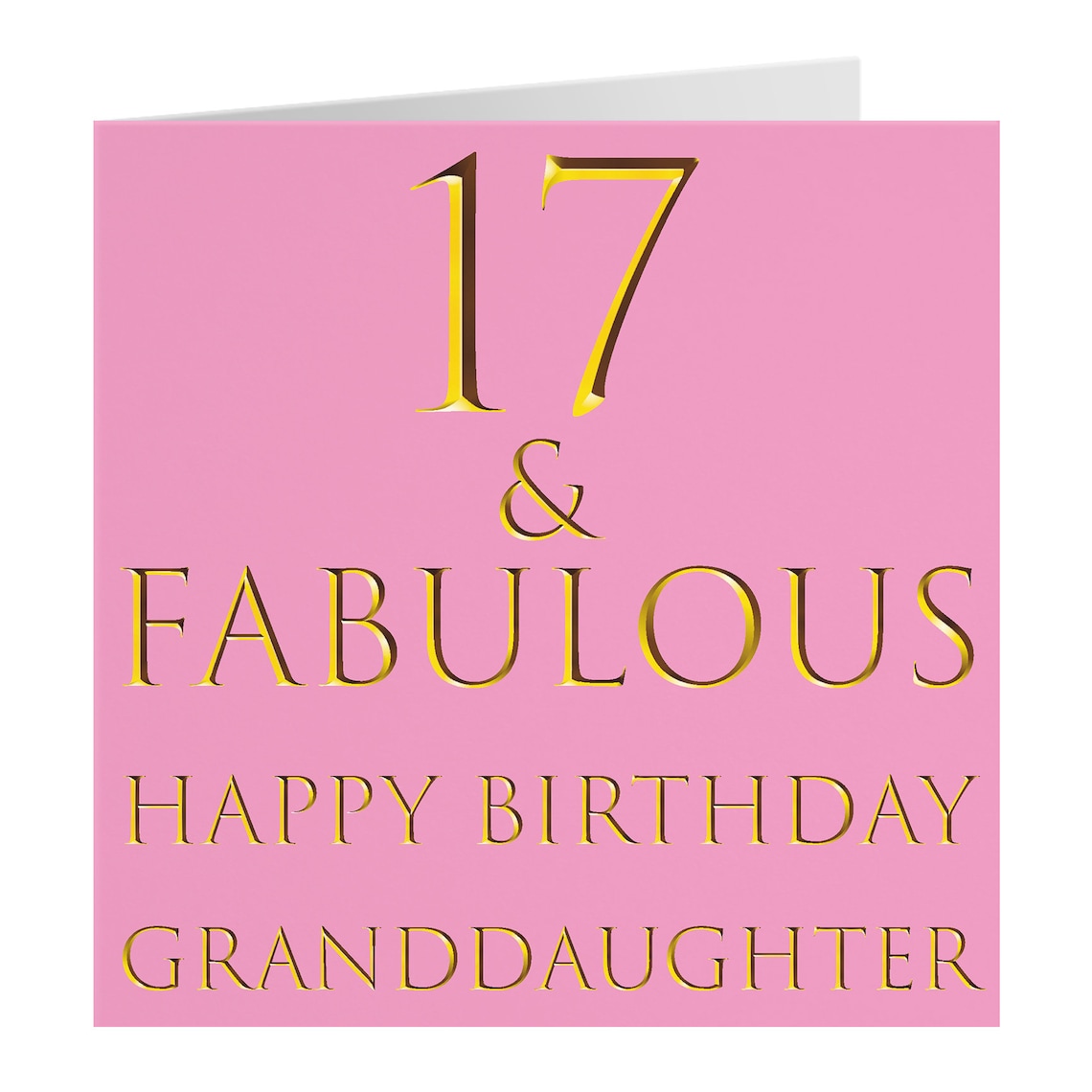 granddaughter 17th birthday card