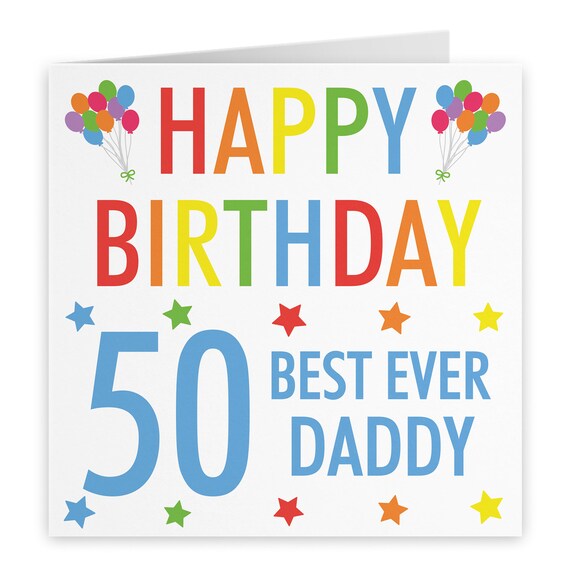 Carte anniversaire 50