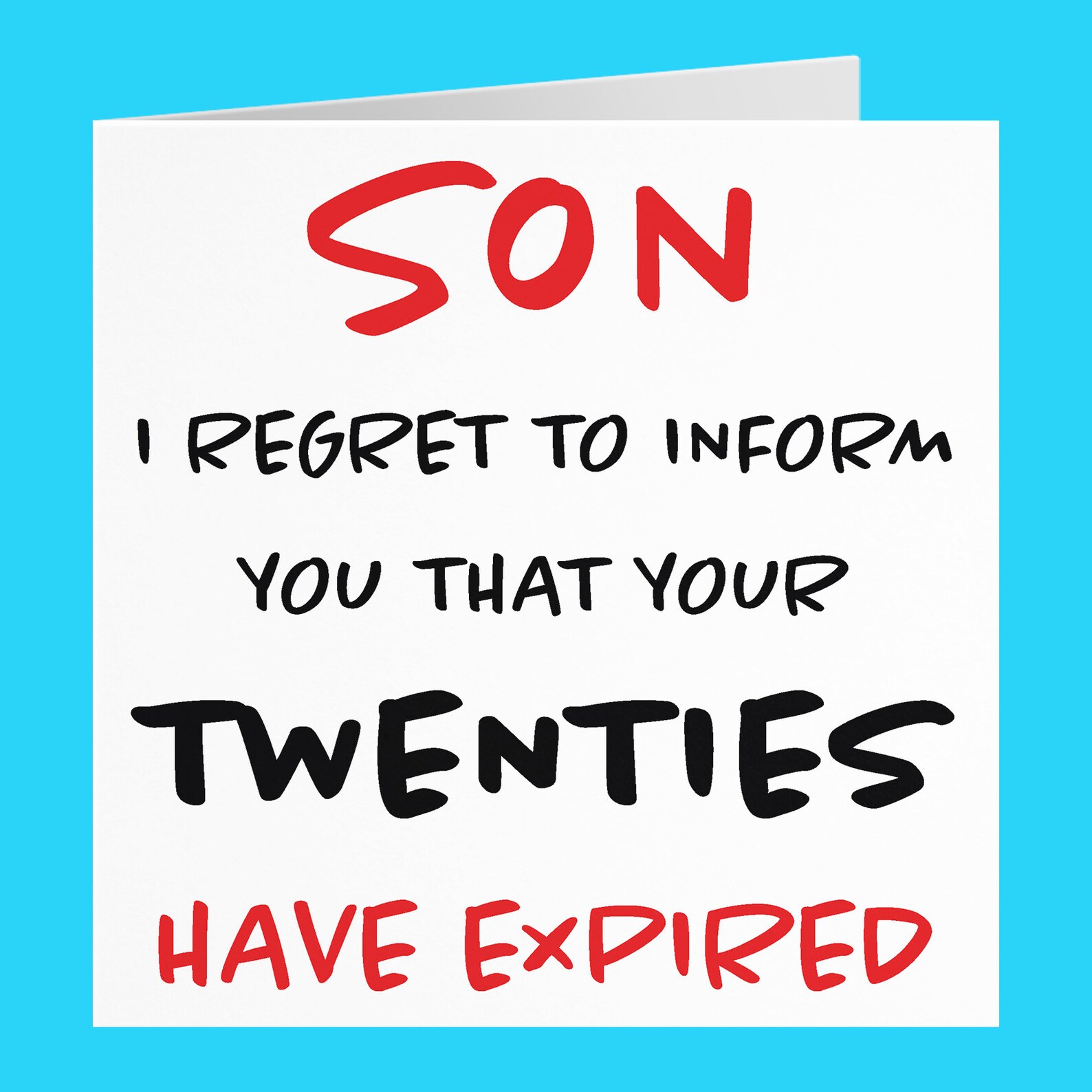 Son 30th Humorous Birthday Card Son I Regret To Inform You Etsy Son 30th Humorous Birthday Card Son I Regret To Inform You Etsy
