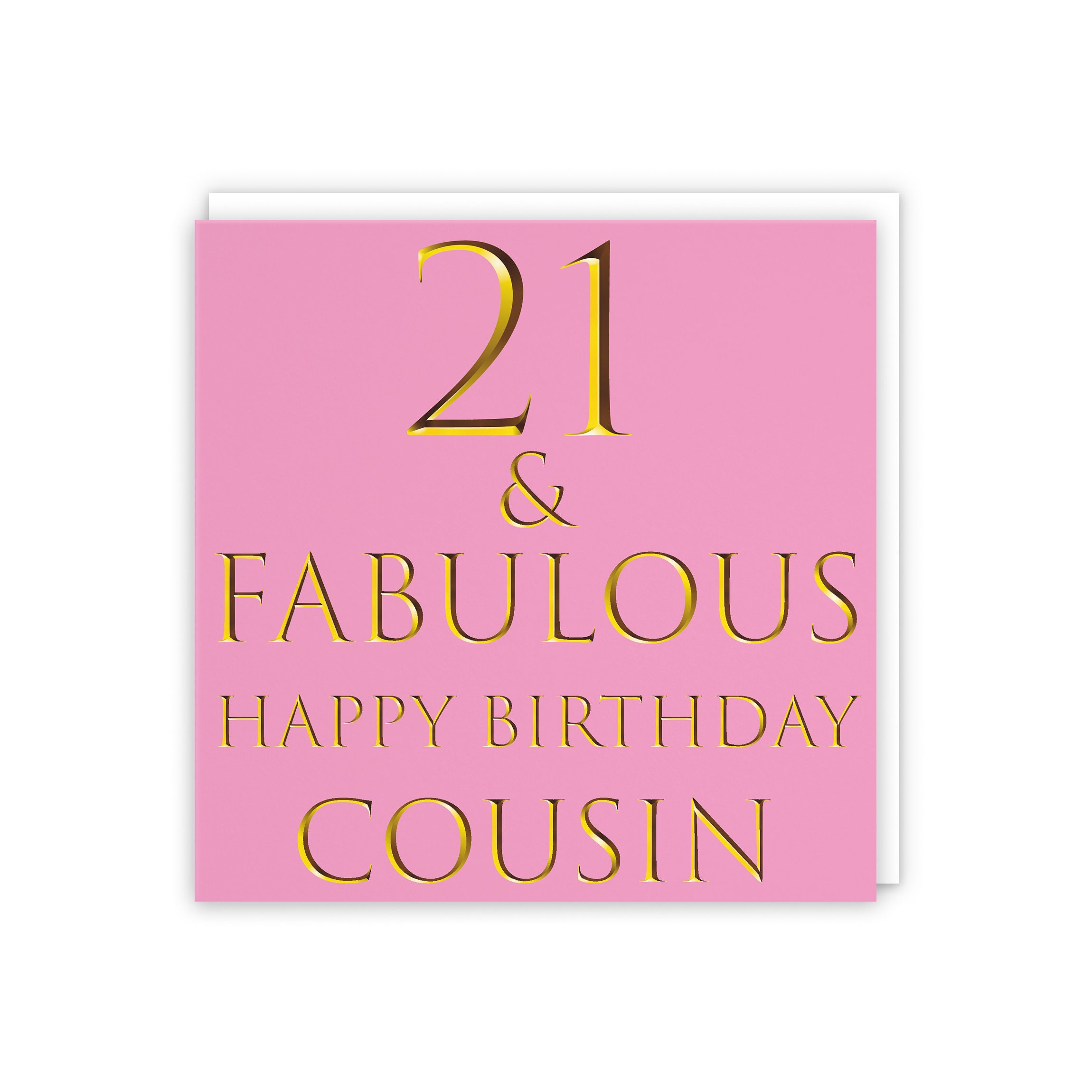 Cousin 21st Female Birthday Card 21 & Fabulous Happy - Etsy Sweden