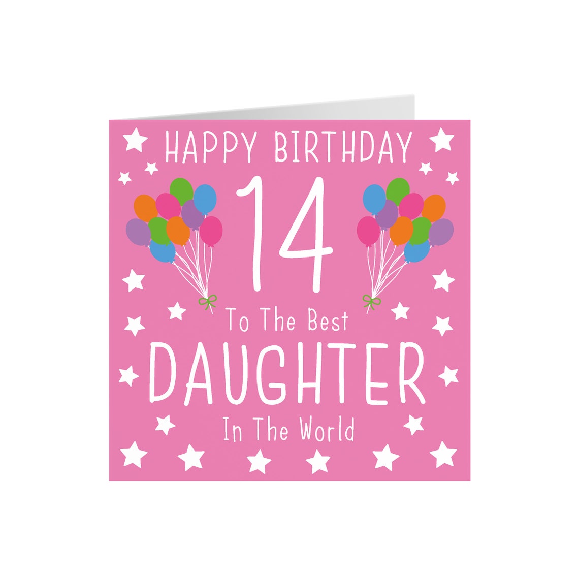 Daughter 14th Birthday Card Happy Birthday 14 To The Etsy 