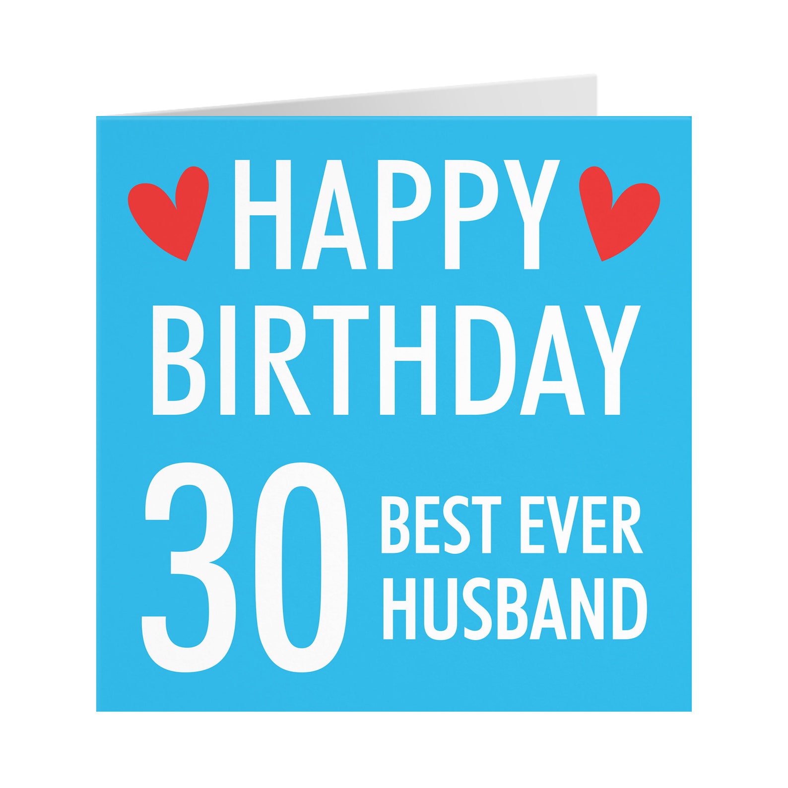 Husband 30th Birthday Card 'happy Birthday' | Etsy