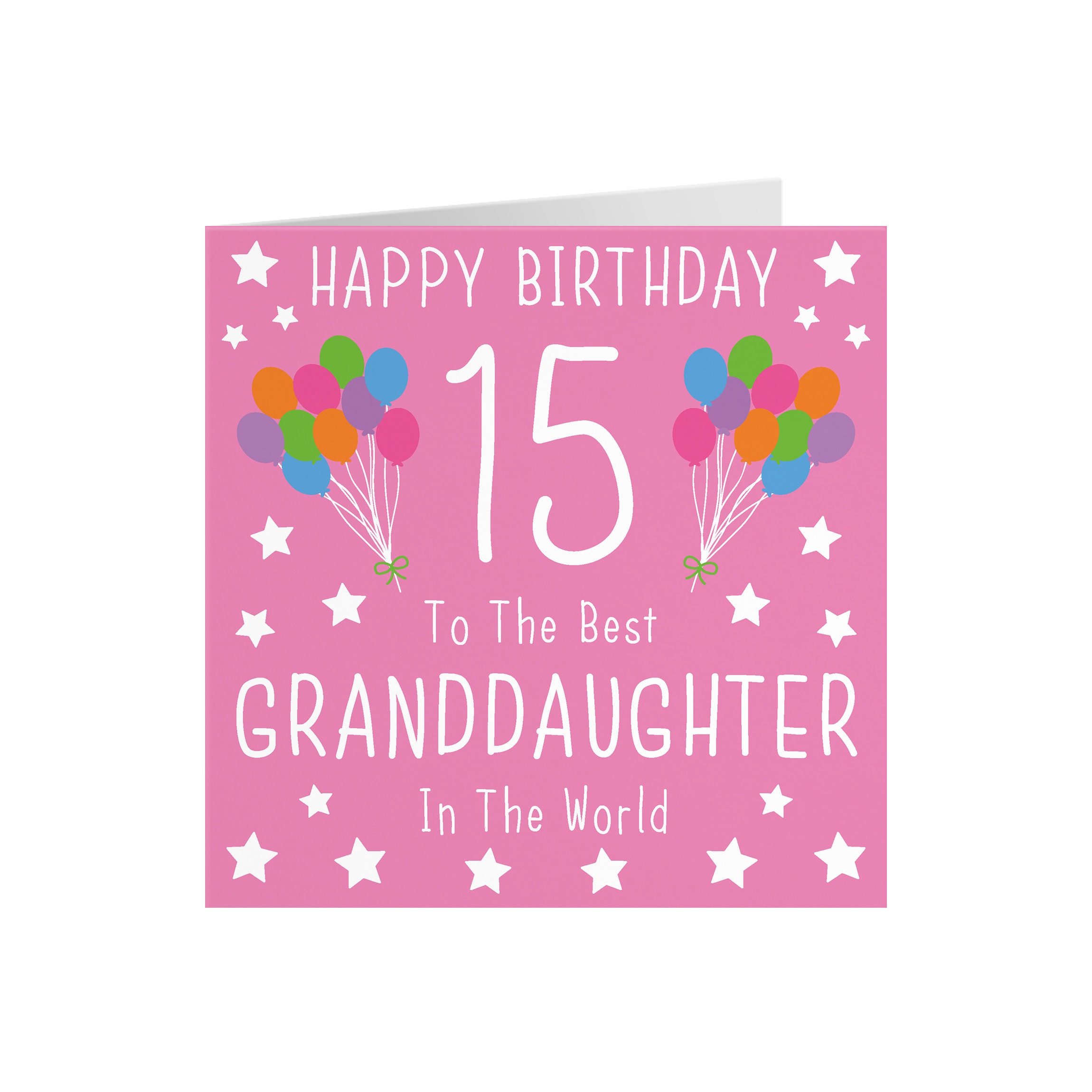 Granddaughter 15th Birthday Card Happy Birthday 15 to - Etsy Singapore