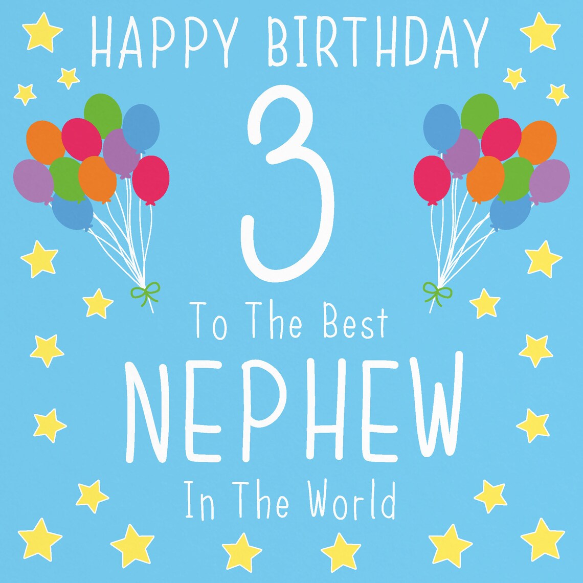 Nephew 3rd Birthday Card Happy Birthday 3 To The Best Etsy