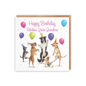Furry Grandchildren Birthday Card Love Dog Cat Fluffy Fur Babies