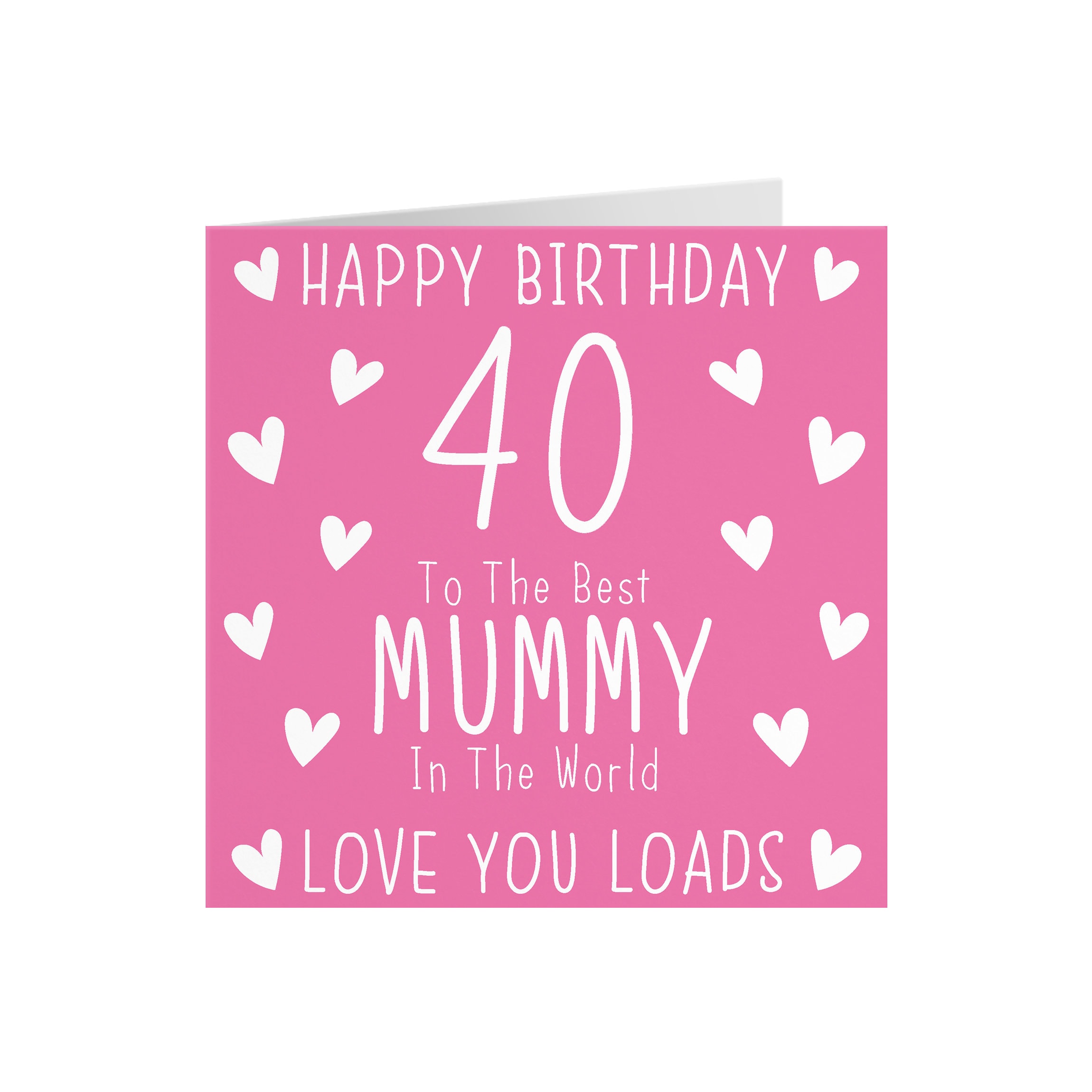 Mummy 40th Birthday Card - Happy Birthday - 40 - to the Best Mummy