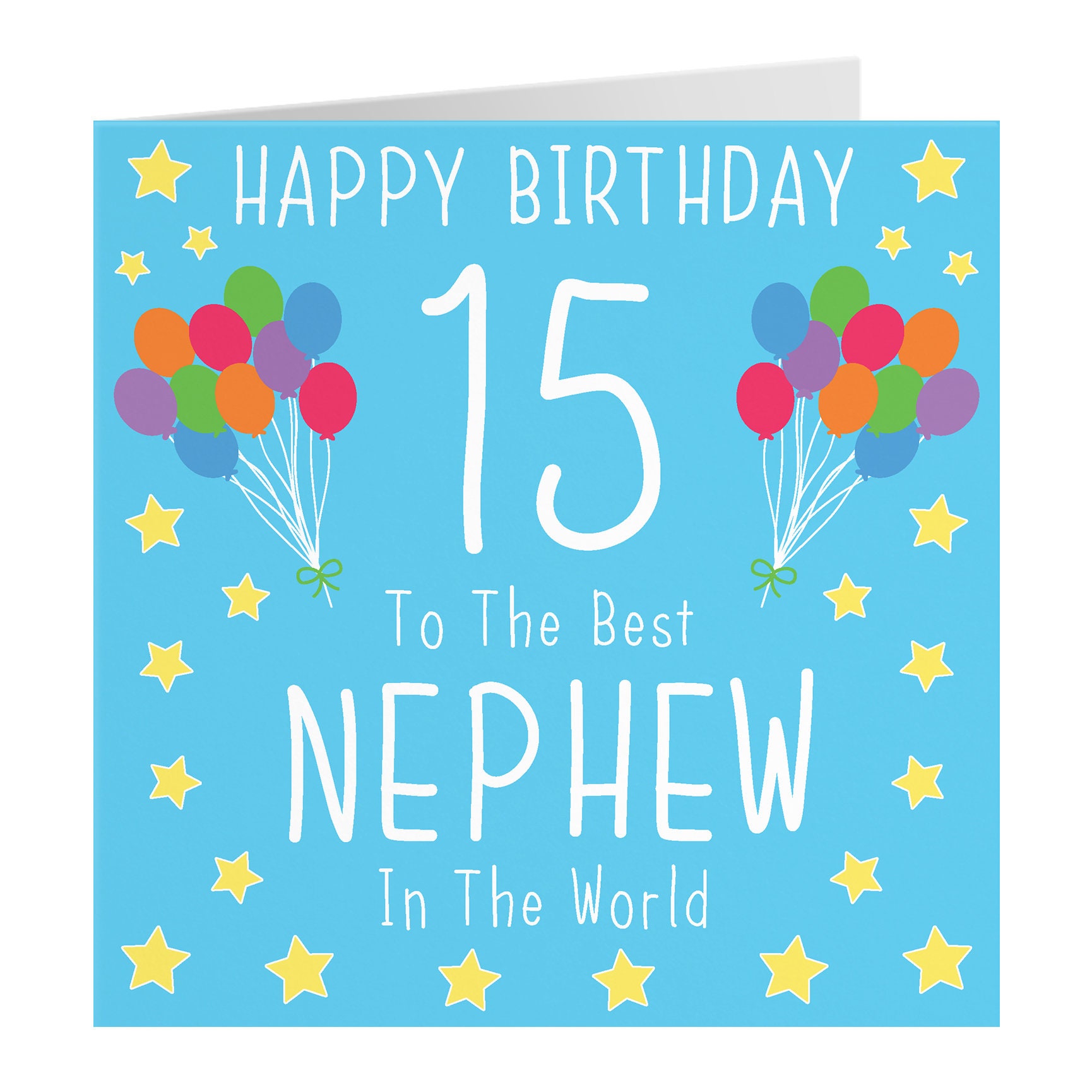 Nephew 15th Birthday Card Happy Birthday 15 to the Best - Etsy UK