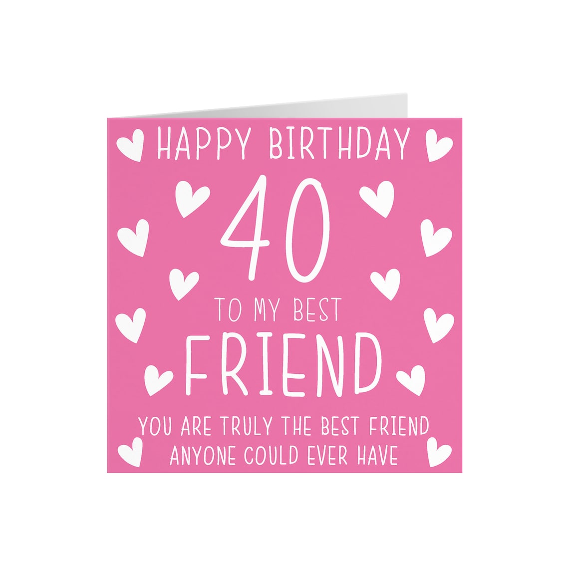 Best Friend 40th Birthday Card 40 to My Best Friend You - Etsy