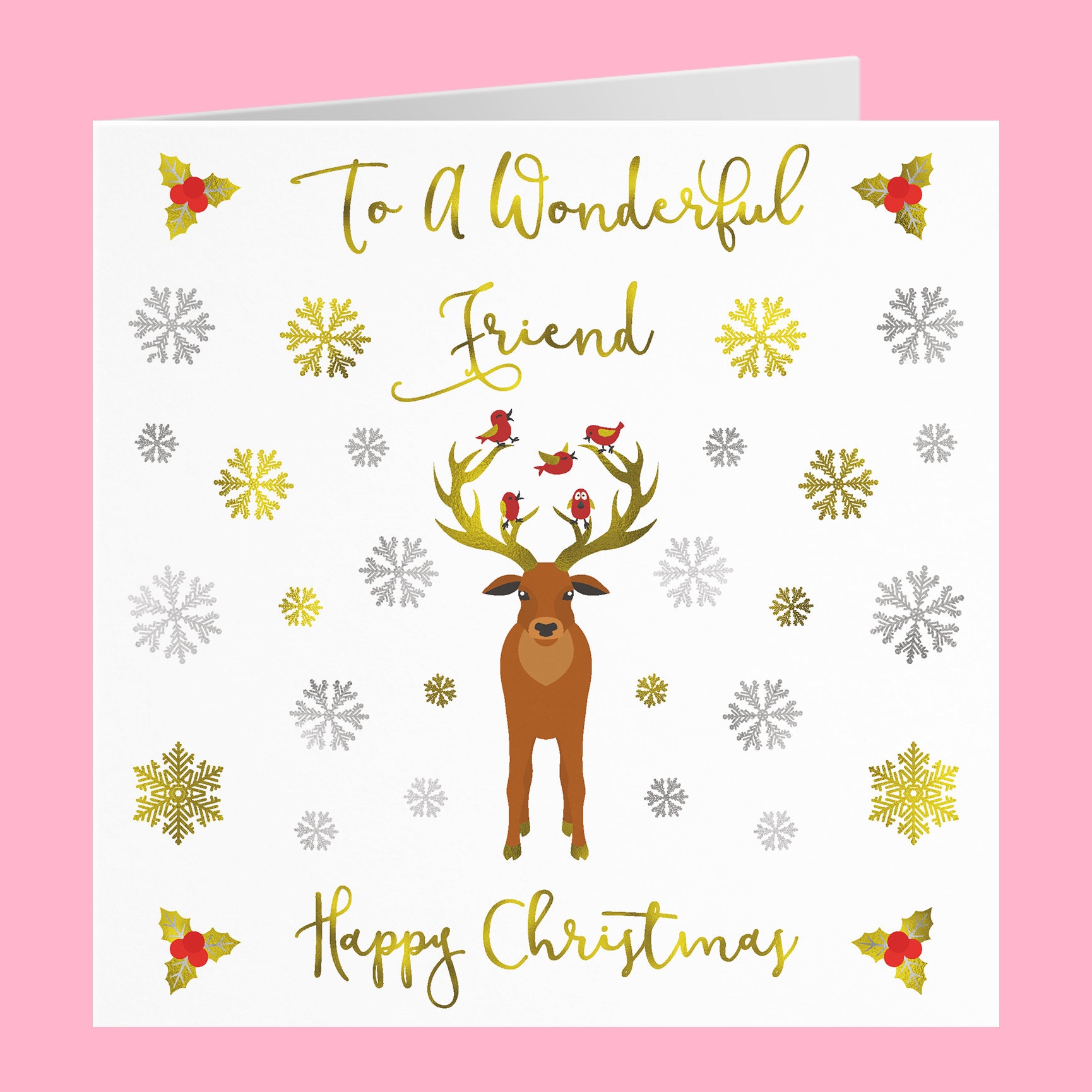 Friend Christmas Card To A Special Friend Happy Christmas  Etsy