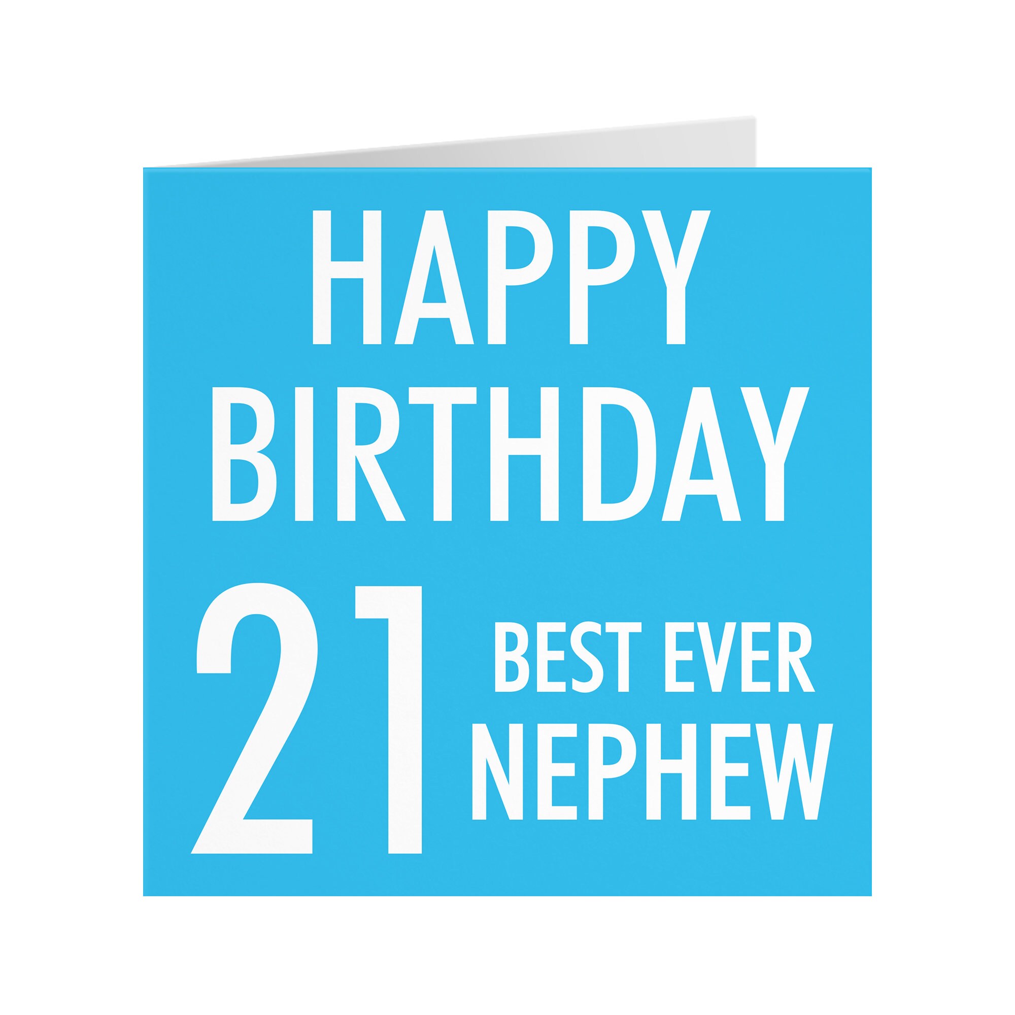 Nephew 21st Birthday Card 'happy Birthday' - Etsy UK