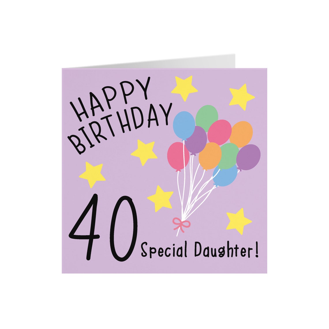 Daughter 40th Birthday Card Happy Birthday 40 Special Etsy