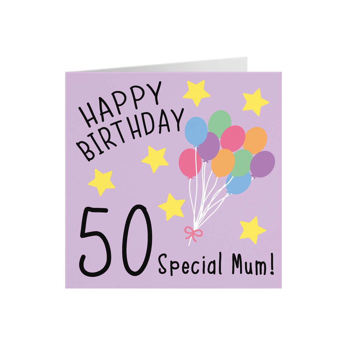 Mum 50th Birthday Card Happy Birthday 50 Special Mum Etsy