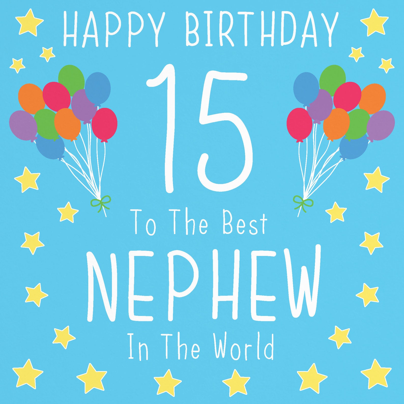Nephew 15th Birthday Card Happy Birthday 15 to the Best Etsy UK