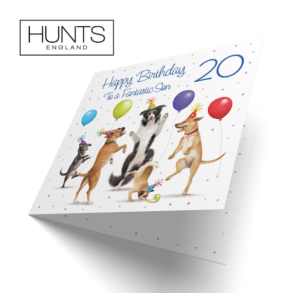 Hunts England - Carte D'anniversaire 16 Ans Pour Fils – Happy Birthday – 16 Ans – To The Best Son In The World – Collection Emblématique – Carte D' Anniversaire Amusante