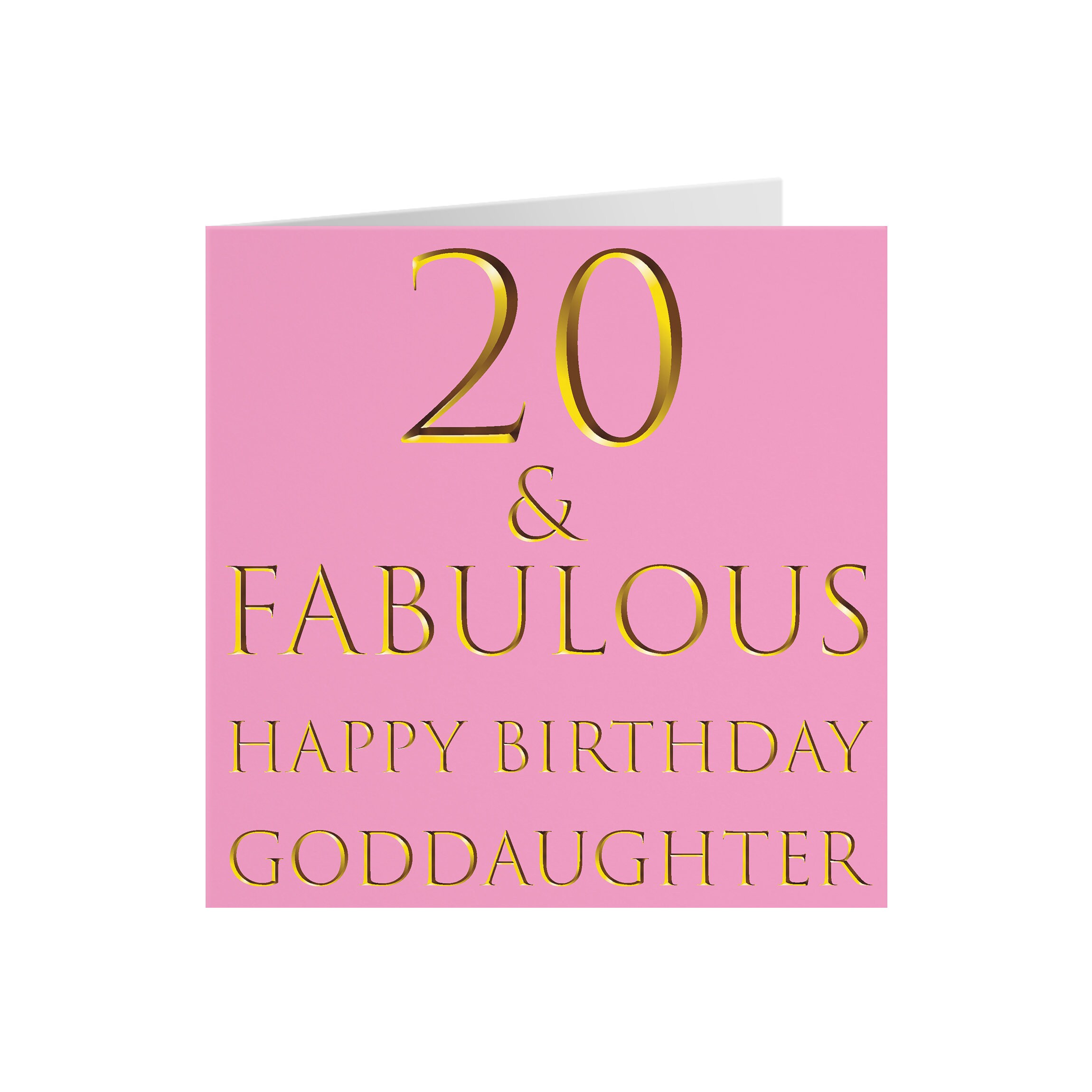 Goddaughter th Birthday Card Fabulous Happy Etsy Finland