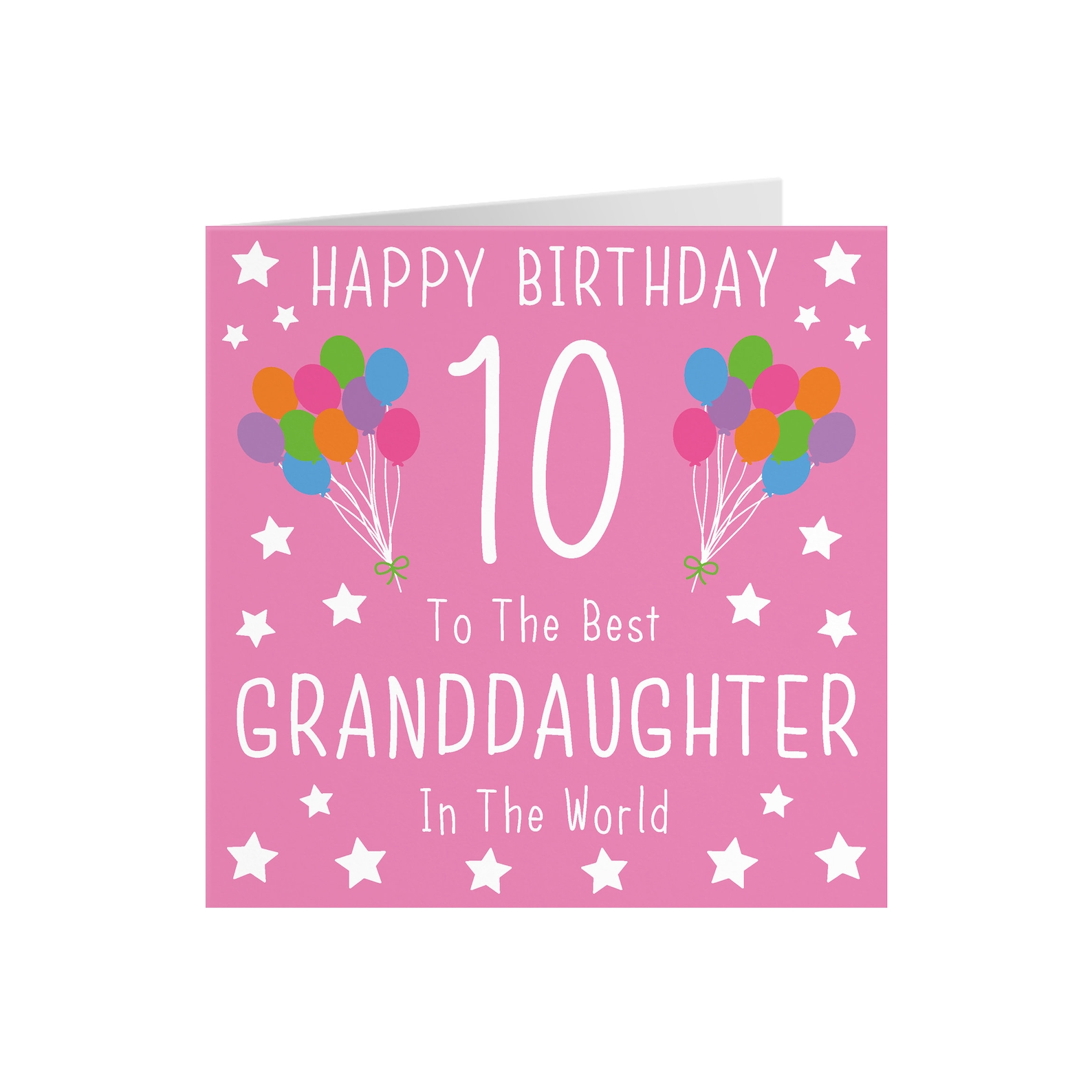 Granddaughter 10th Birthday Card Happy Birthday 10 to Etsy