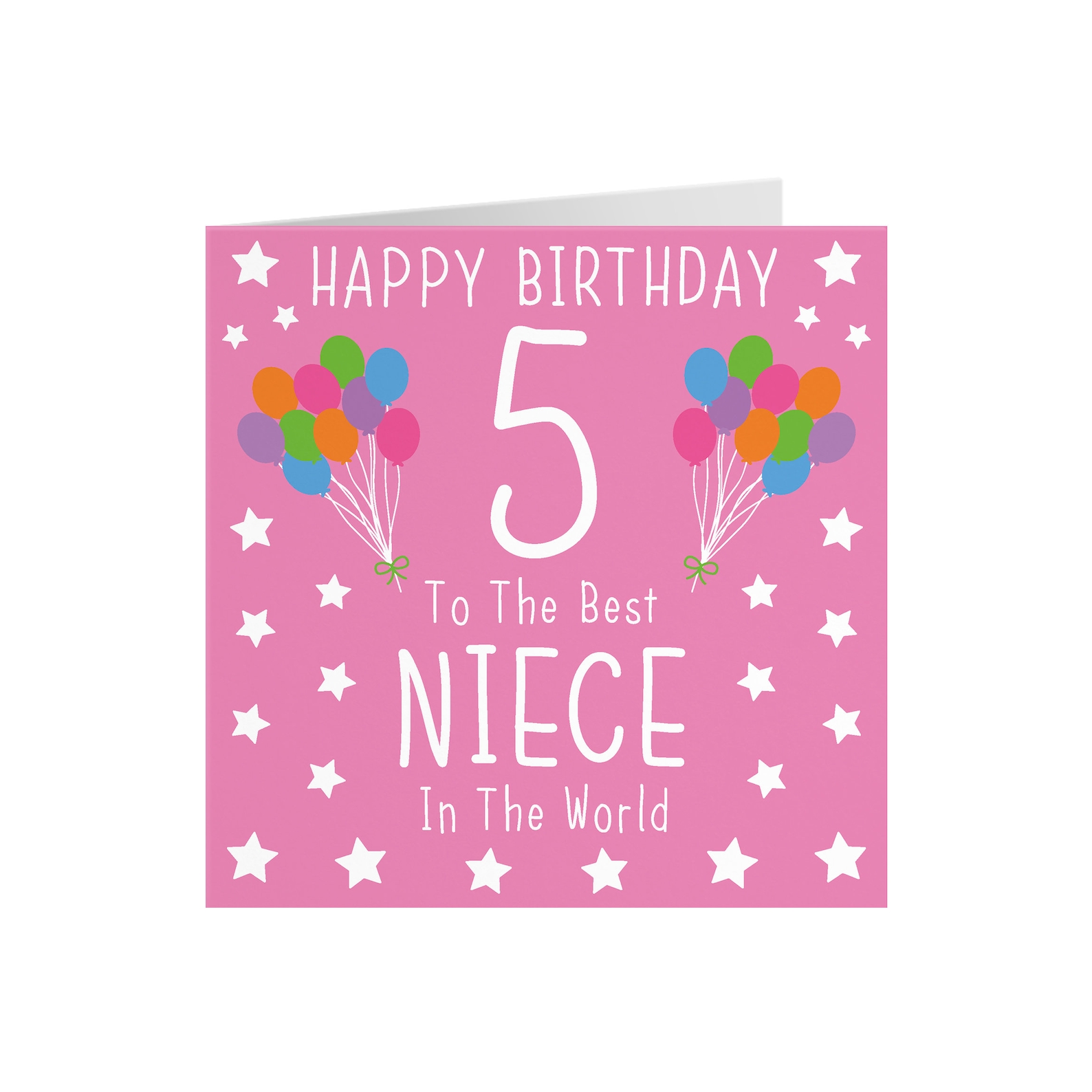 Niece 5th Birthday Card Happy Birthday 5 to the Best Etsy