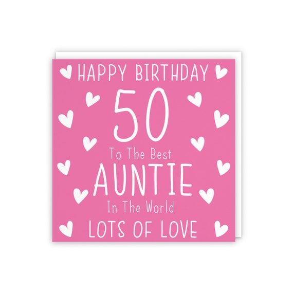 Auntie 50th store birthday gift