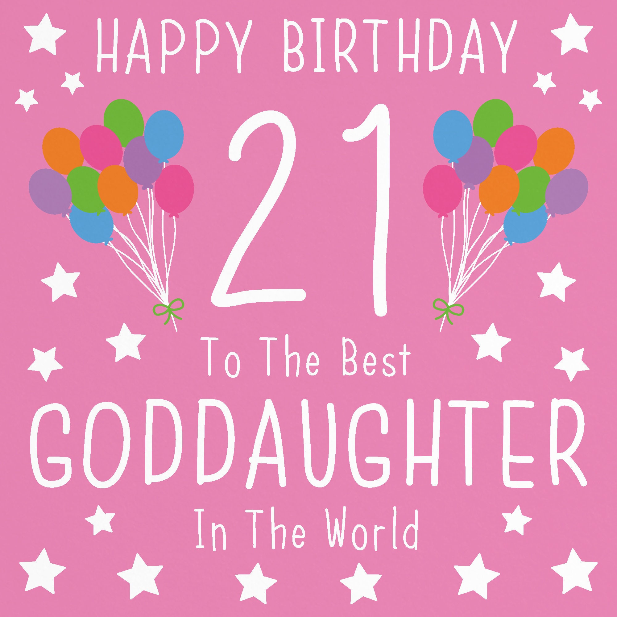 Goddaughter 21st Birthday Card Happy Birthday 21 to the - Etsy UK