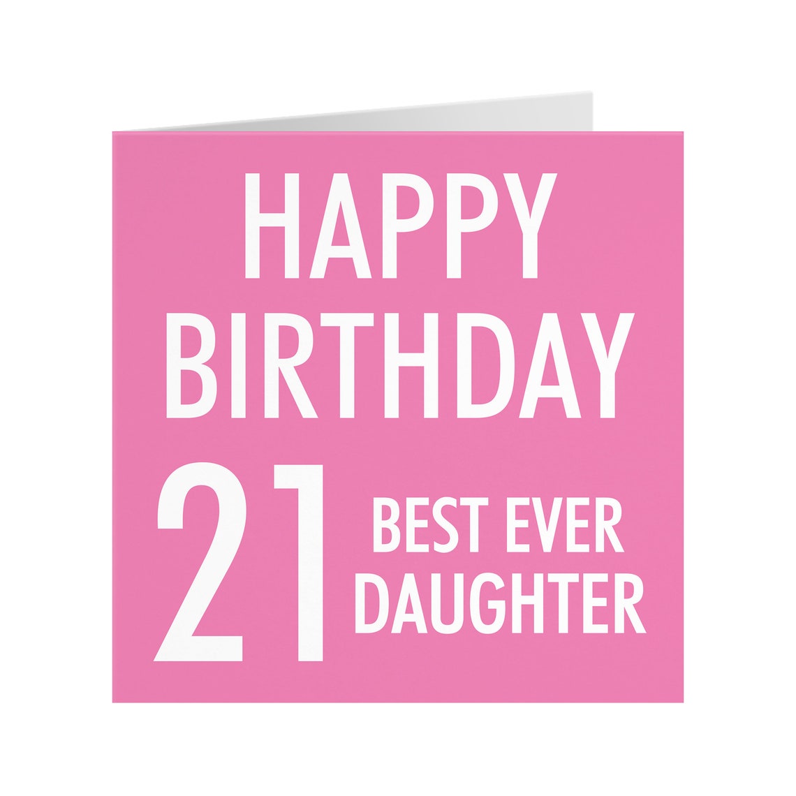 Daughter 21st Birthday Card 'Happy Birthday' | Etsy