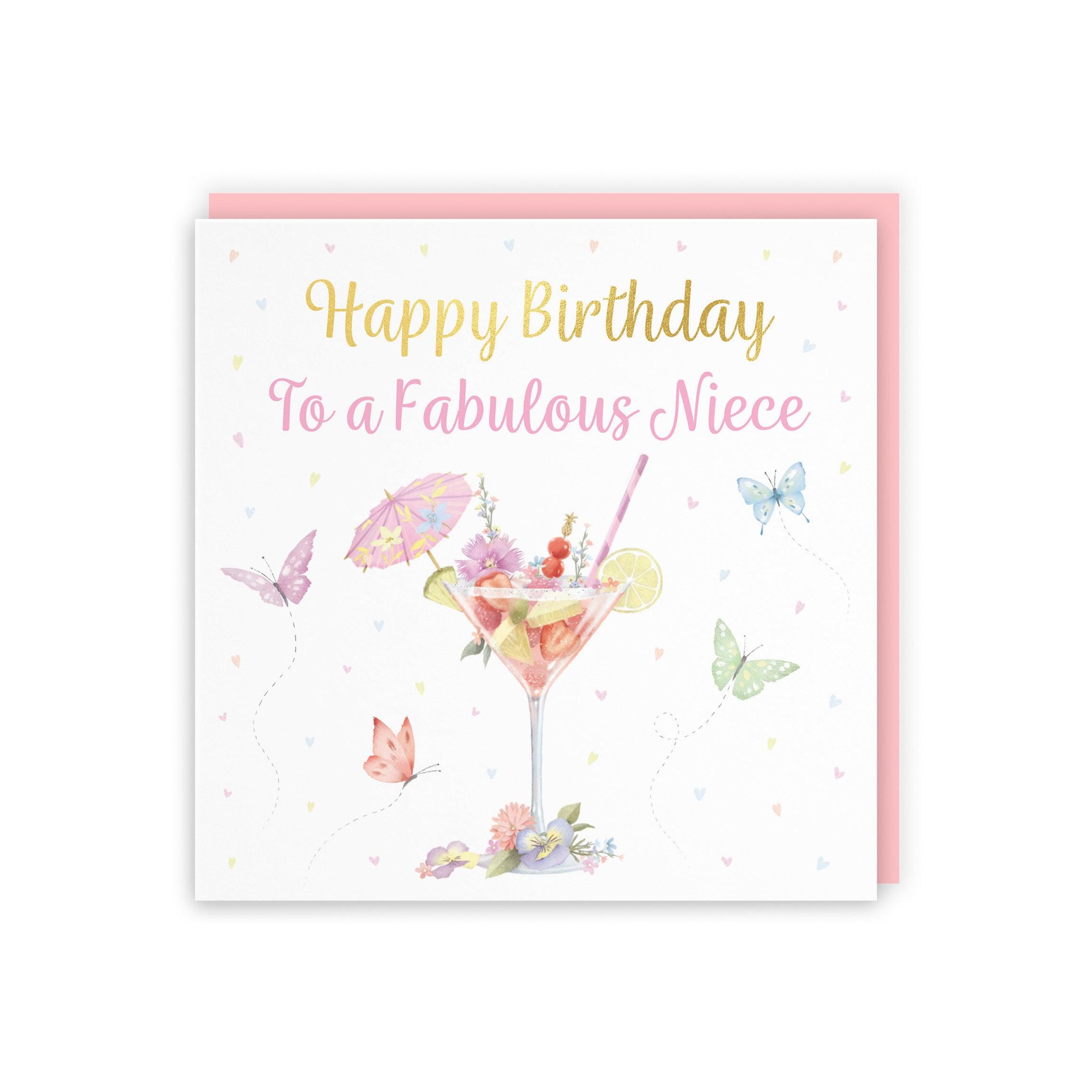 Old English Co. Birthday Card For Sister - Butterfly Watercolor Gold Foil Card 5x7 Inch