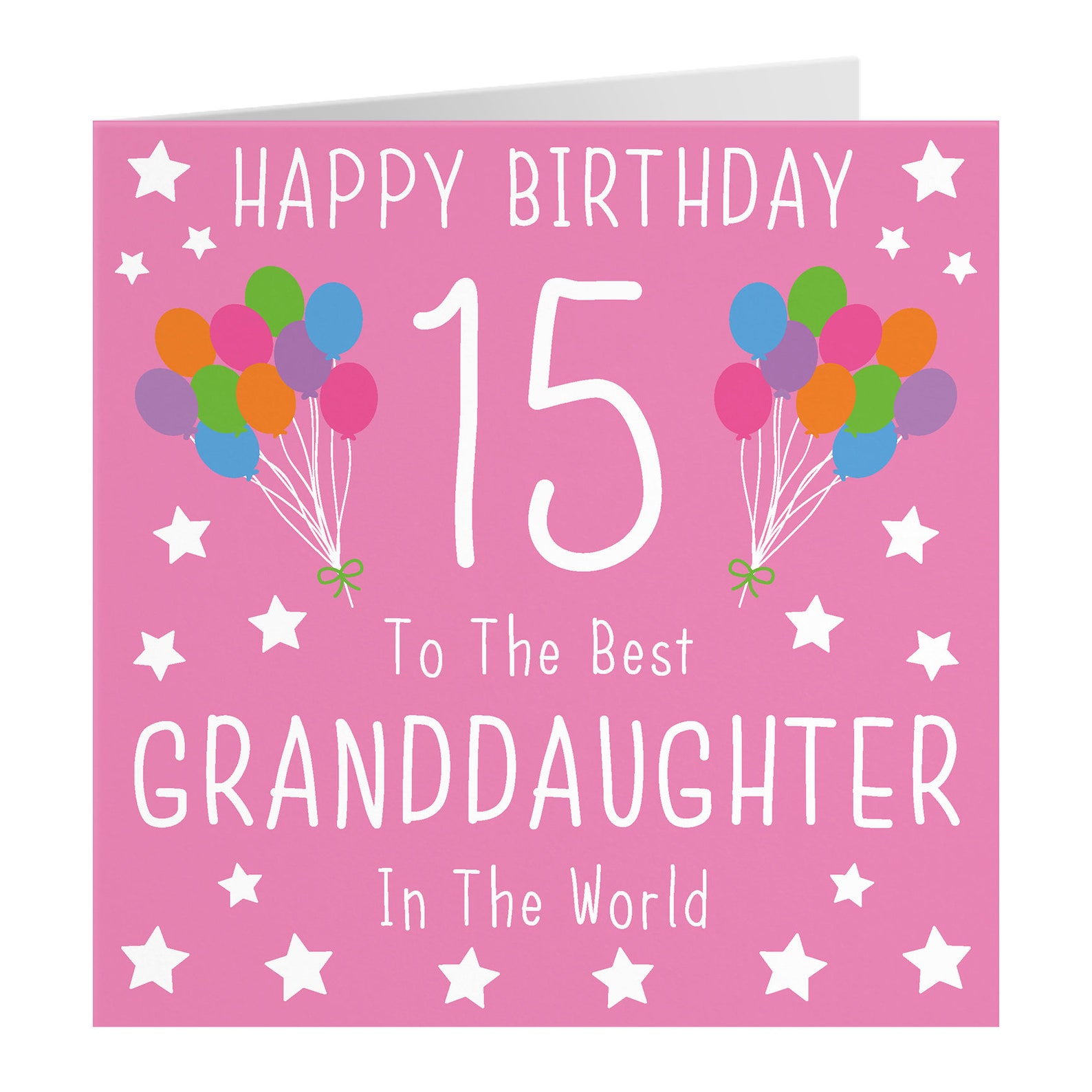 Granddaughter 15th Birthday Card Happy Birthday 15 To Etsy