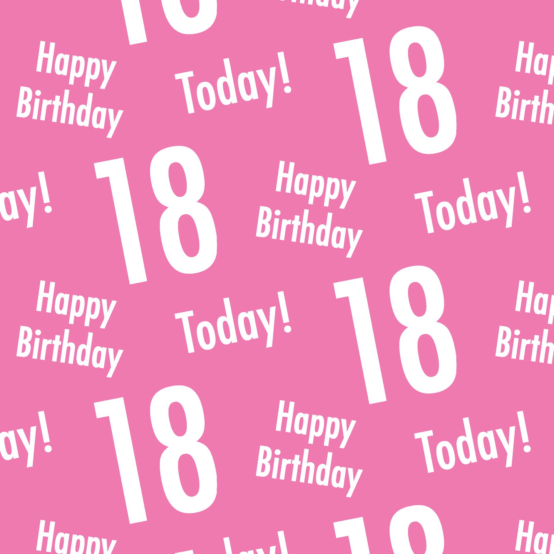 18th Birthday Pink Gift Wrapping Paper And Gift Tags Etsy