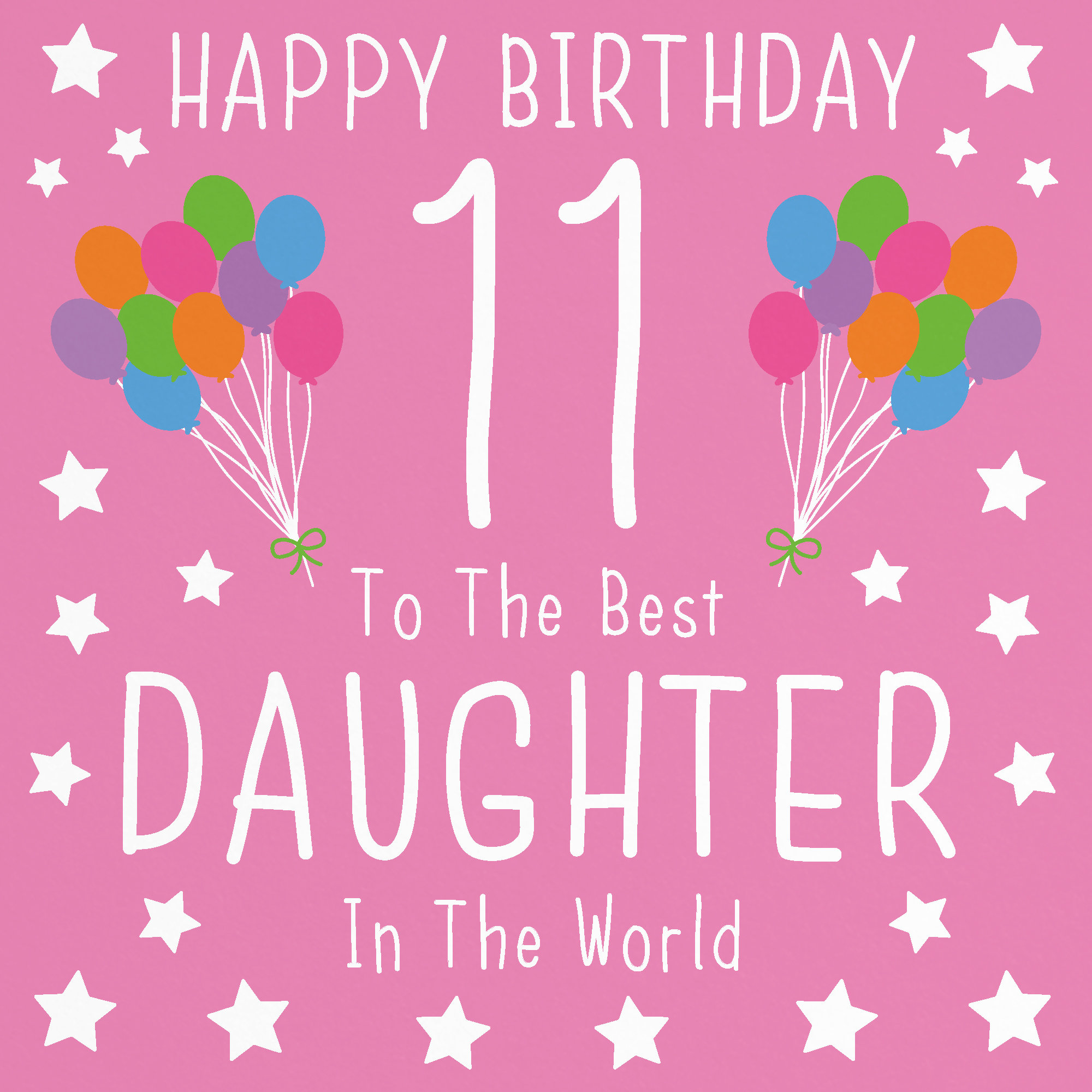 Daughter 11th Birthday Card Happy Birthday 11 To The Etsy