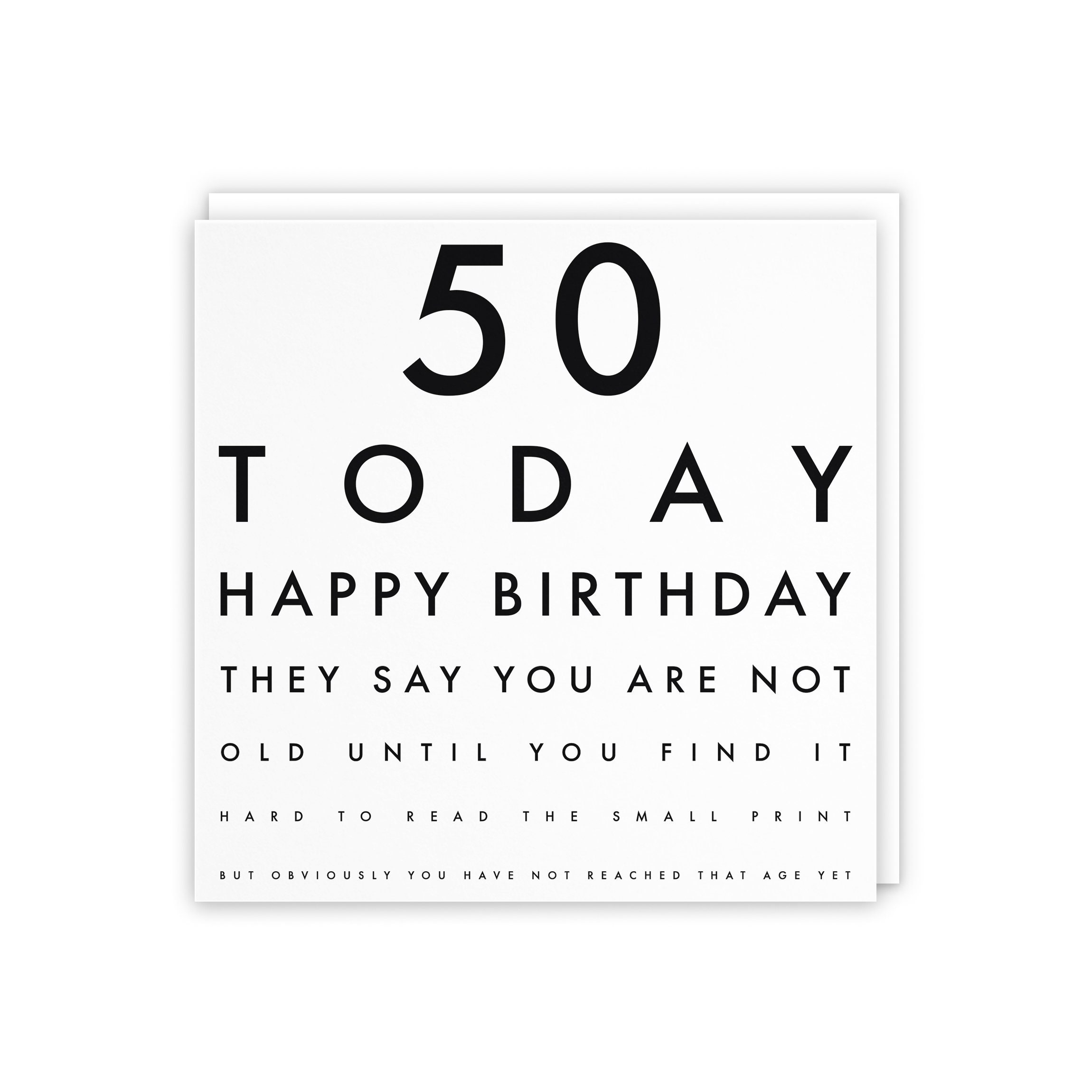 Humorous Joke 50th Birthday Card 50 Today They Say You Are - Etsy India