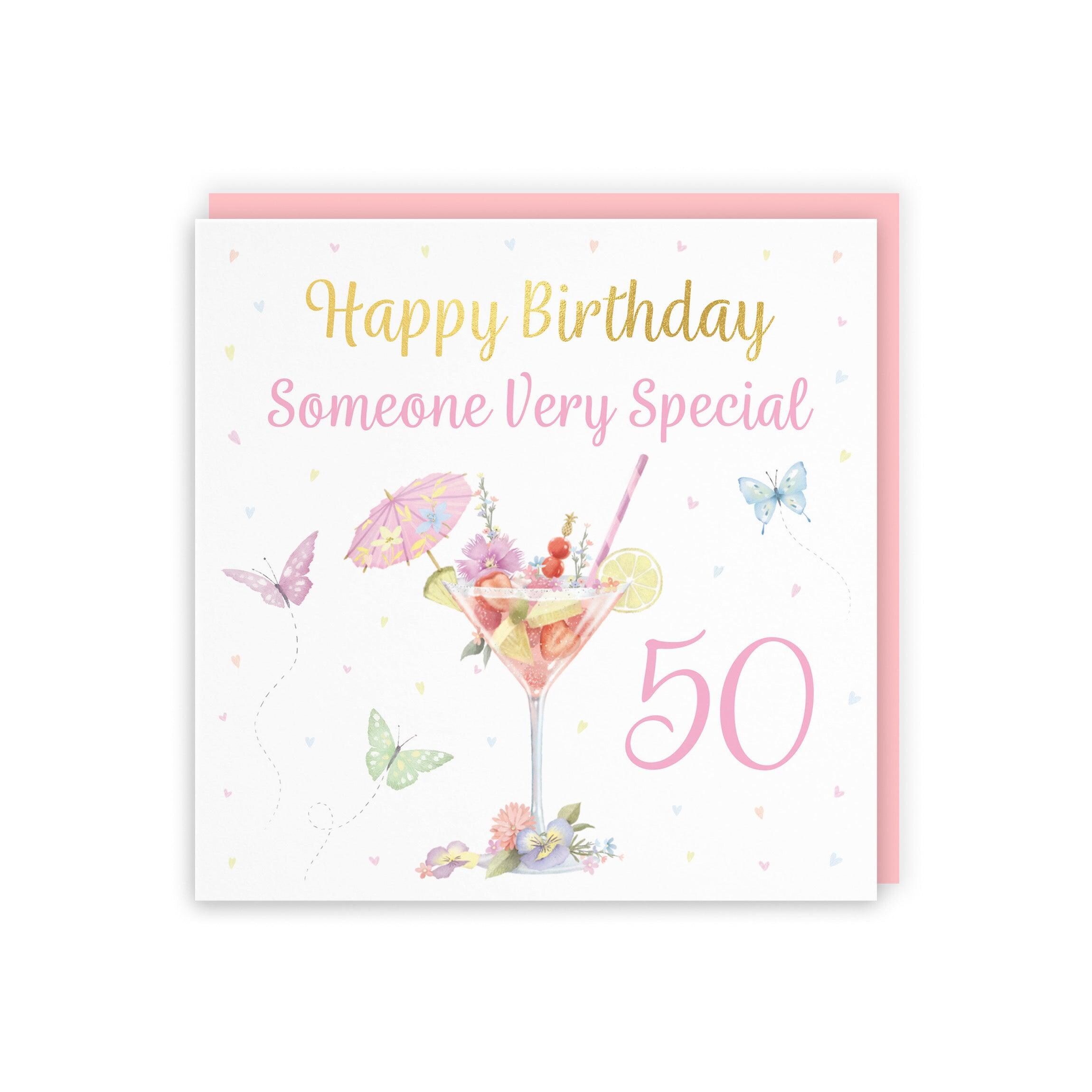 Hunts England Biglietto Auguri 50° Compleanno In Inglese - 'To My Friend, You Are Truly The Best Friend' - 148x148 Mm Con Busta - 4