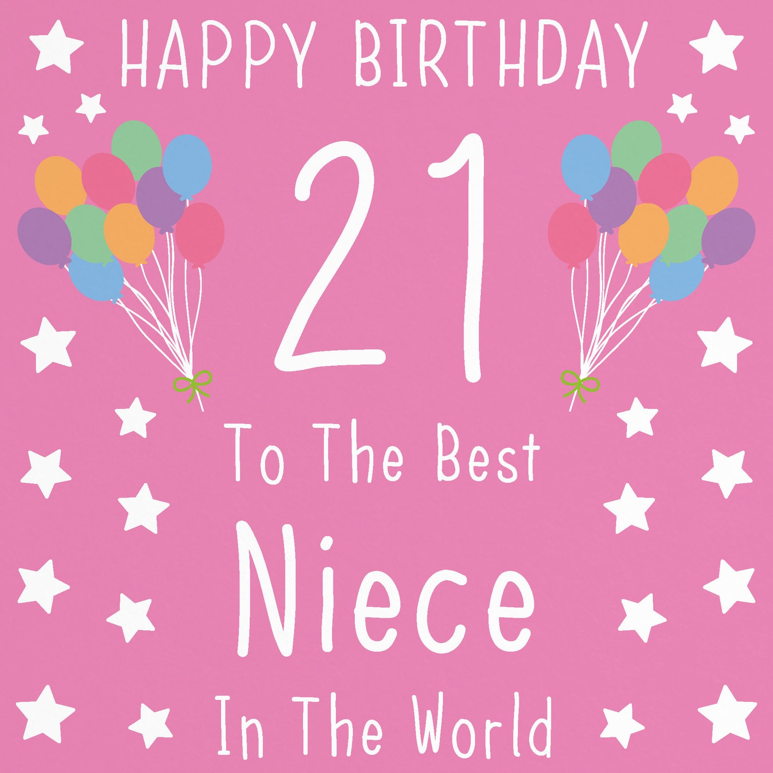 Niece 21st Birthday Card Happy Birthday 21 to the Best Etsy
