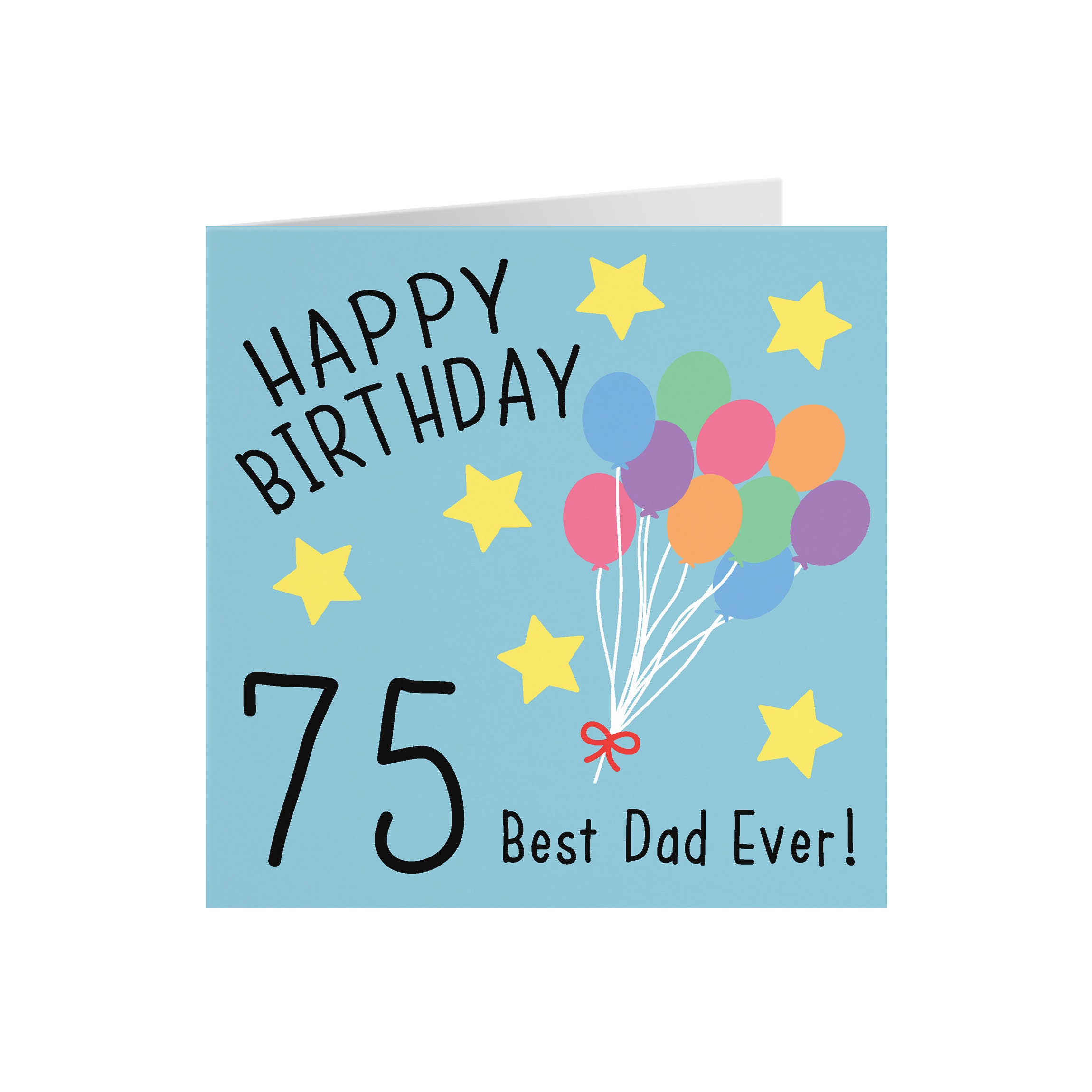 Happy Birthday To The Best Dad Ever Dad 75Th Birthday Card Happy Birthday 75 Best Dad Ever | Etsy Nederland