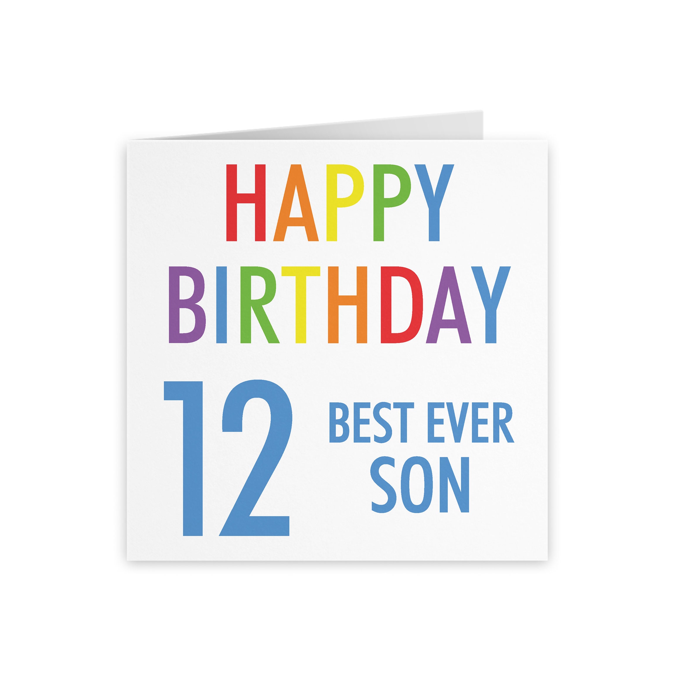 Happy 12th Birthday Son Son 12Th Birthday Card 'Happy Birthday' 'Best | Etsy Hong Kong